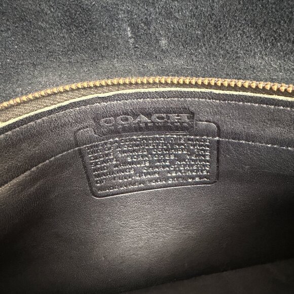 Vintage Coach Envelope Clutch 9550 in Navy Leather - NYC made 1977 - EVC - Rare - Picture 13 of 15